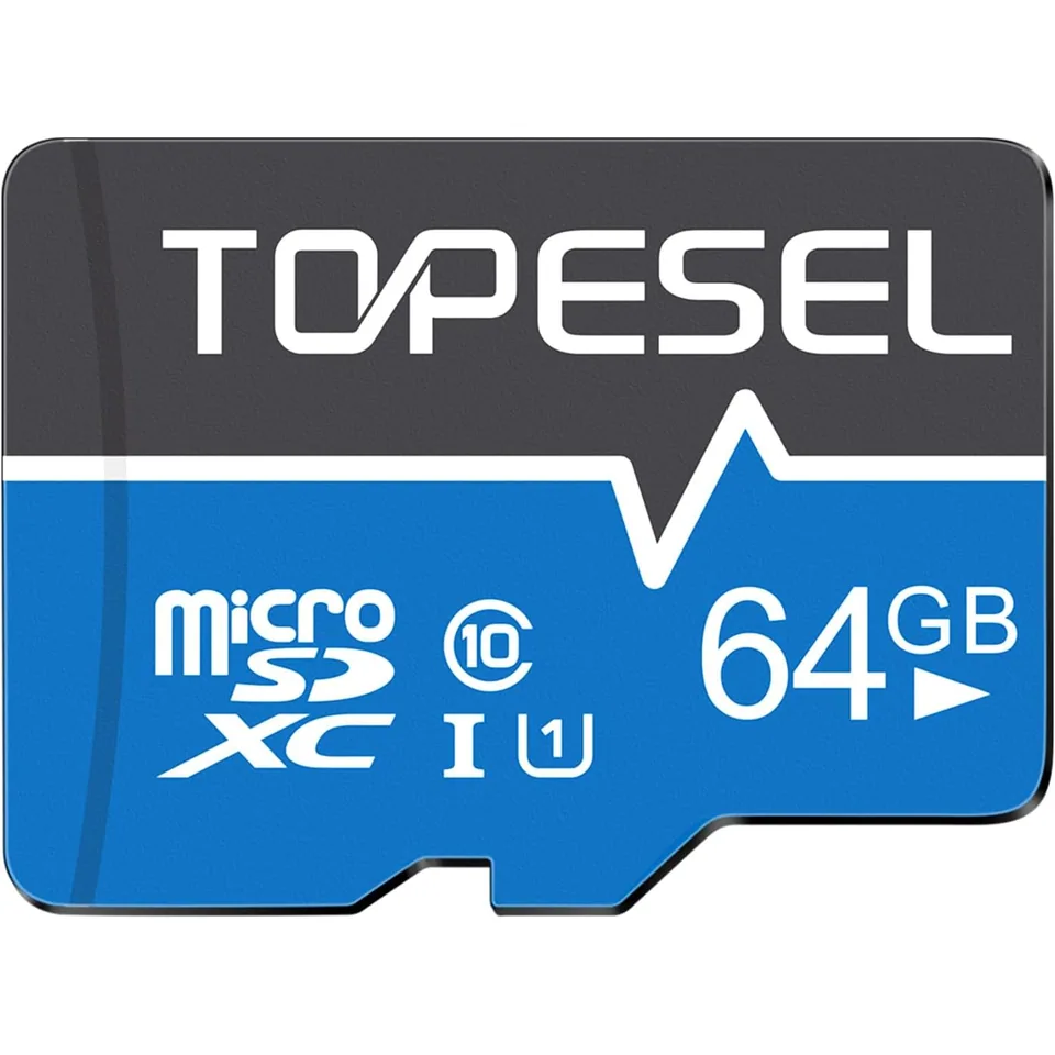Tarjeta microSD TOPESEL de 64GB, una unidad